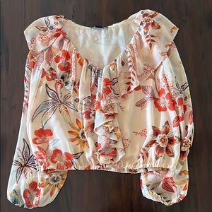 Floral sanctuary blouse